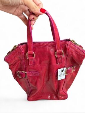 Rare Vintage YSL Downtown Mini Tote Bag – Fuchsia Purple Patent Leather